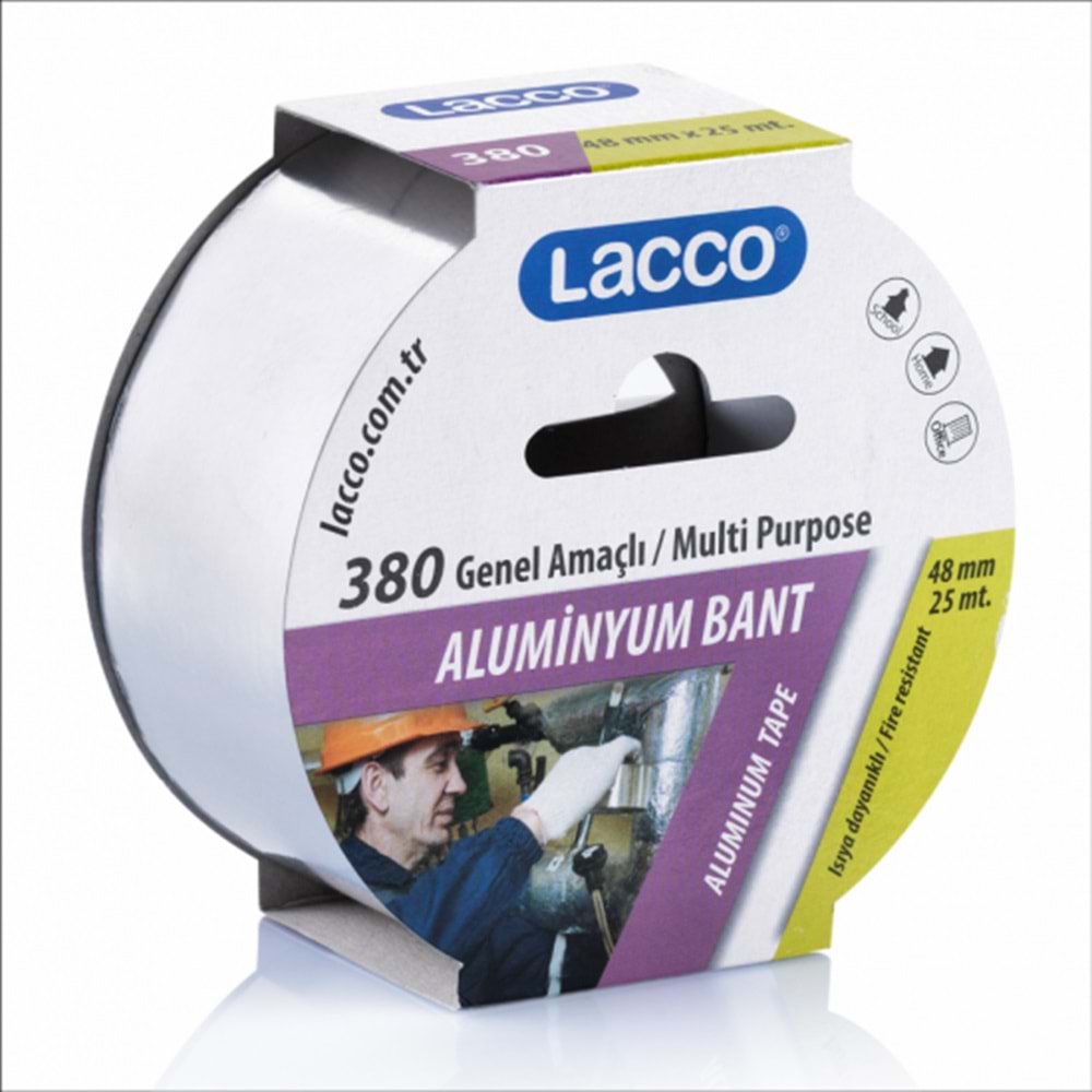 Lacco Alüminyum Bant 48mmx25mt 380