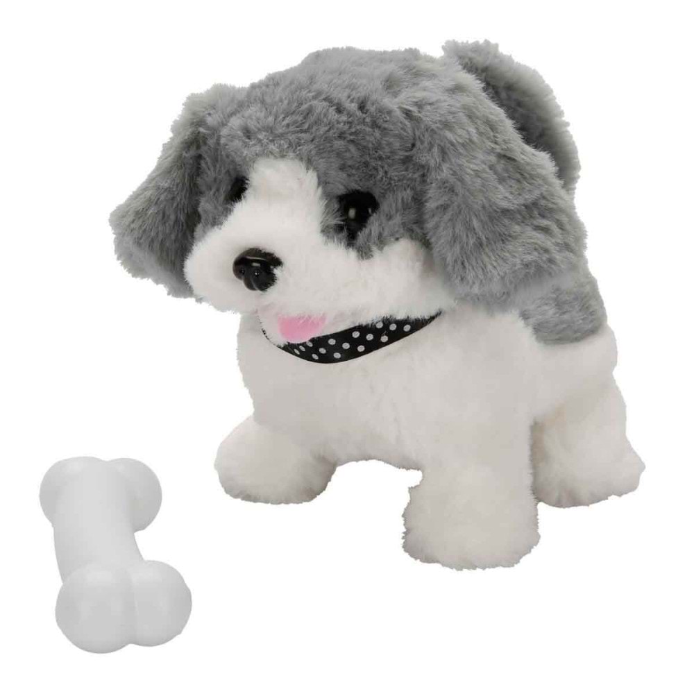 Sunman Peluş Köpek Hreketli Sesli Gri