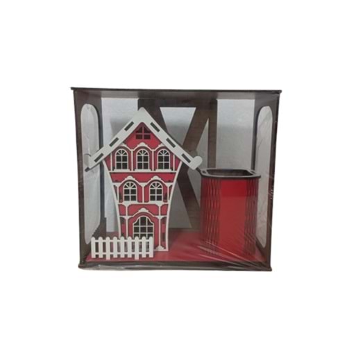 Volee Craft Dekoratif Ev Kumbara + Kalemlik Kule