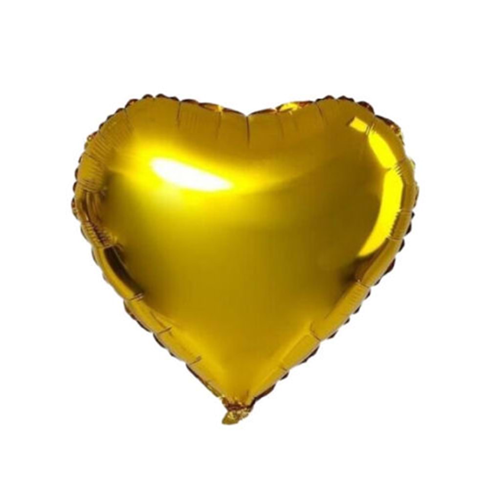 Folyo Balon Kalp Gold 22