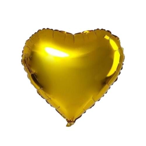 Folyo Balon Kalp Gold 22