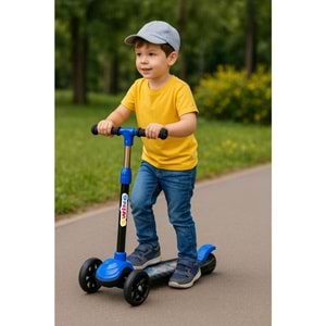 Swing Scooter Işıklı Kutulu Mavi