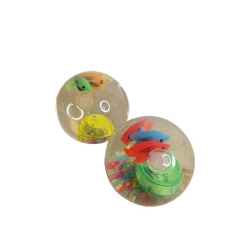 Prestij Işıklı Sulu Şeffaf Plastik Top (1 Adet)
