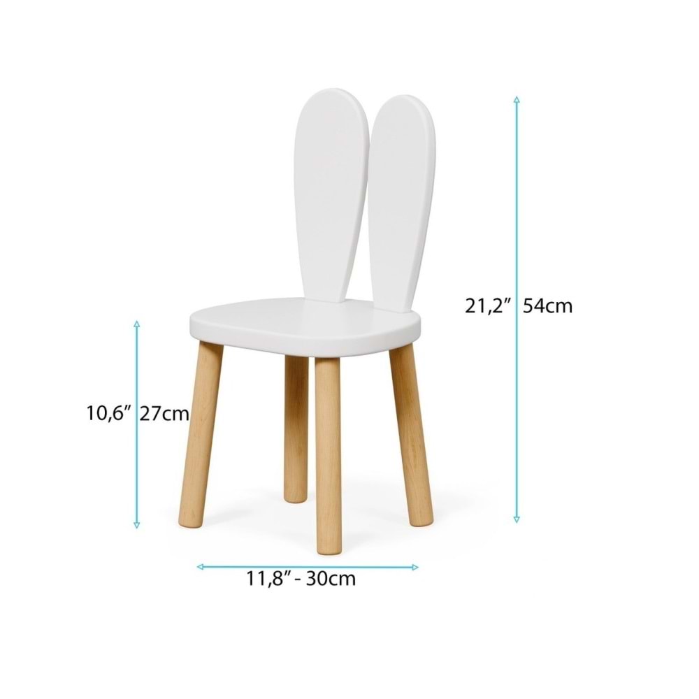 Bee Smart Tekli Sandalye Beyaz MS-11-C