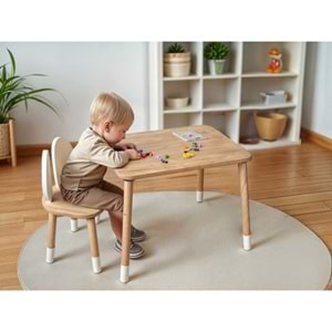 Bee Smart Safir Meşe Tek Sandalyeli Set MS-06-1