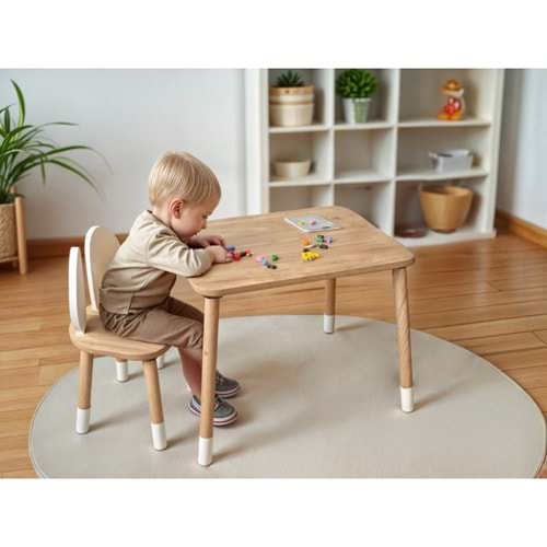 Bee Smart Safir Meşe Tek Sandalyeli Set MS-06-1