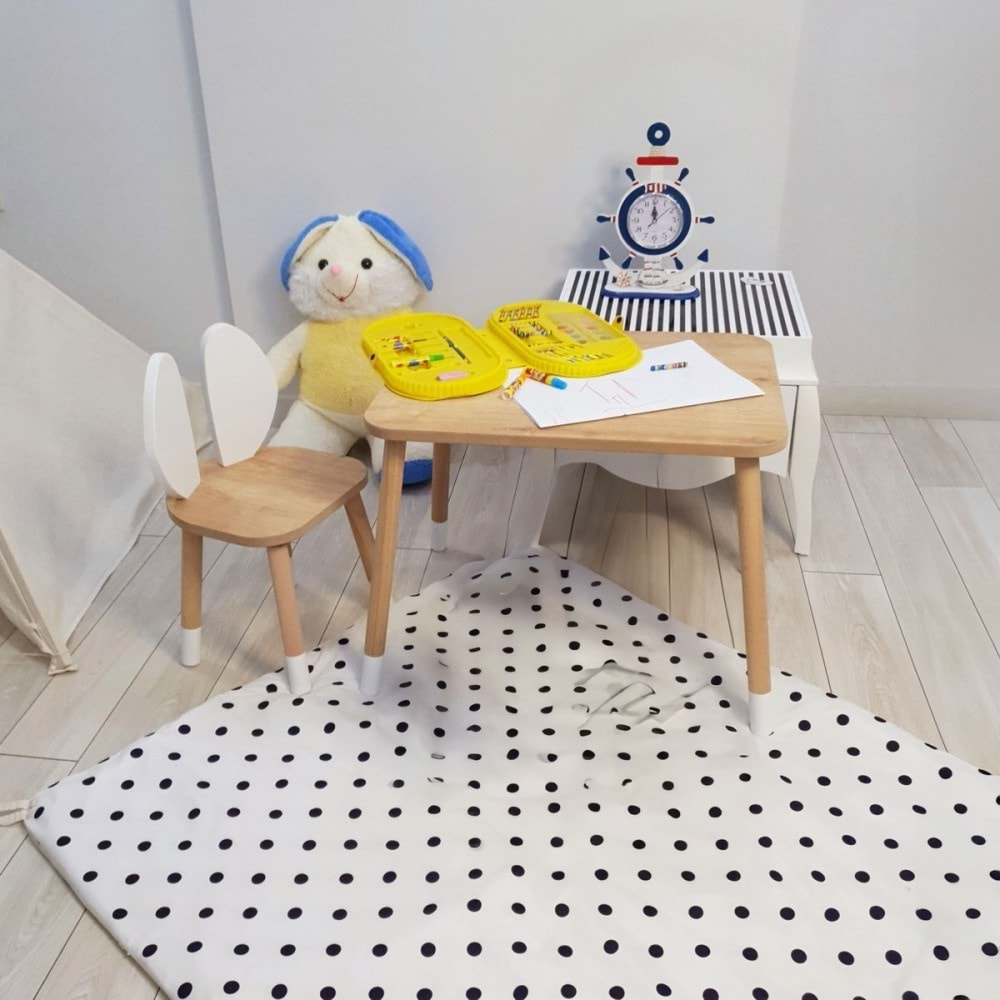 Bee Smart Safir Meşe Tek Sandalyeli Set MS-06-1