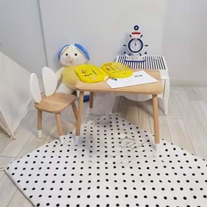 Bee Smart Safir Meşe Tek Sandalyeli Set MS-06-1