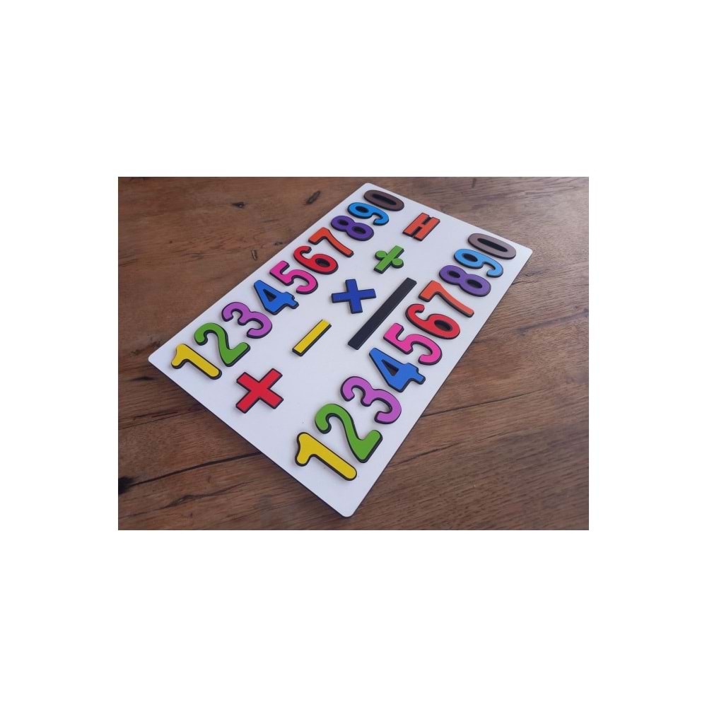 Ankebut Sayılar ve Matematik İşaretleri Puzzle
