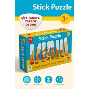 Dikkat Stick Puzzle Çubuklu Çift Taraflı Yapboz Çubukları