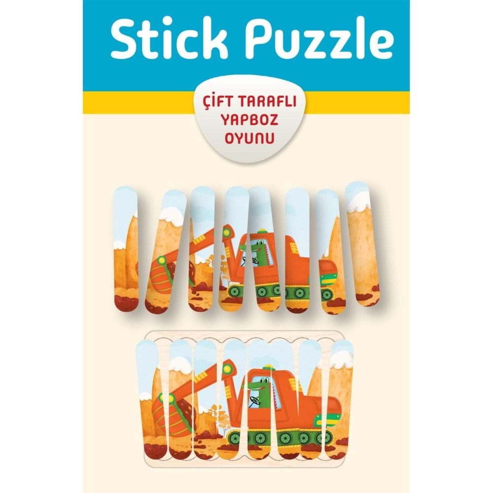 Dikkat Stick Puzzle Çubuklu Çift Taraflı Yapboz Çubukları