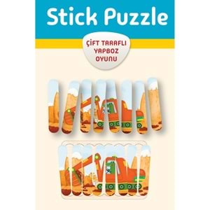 Dikkat Stick Puzzle Çubuklu Çift Taraflı Yapboz Çubukları