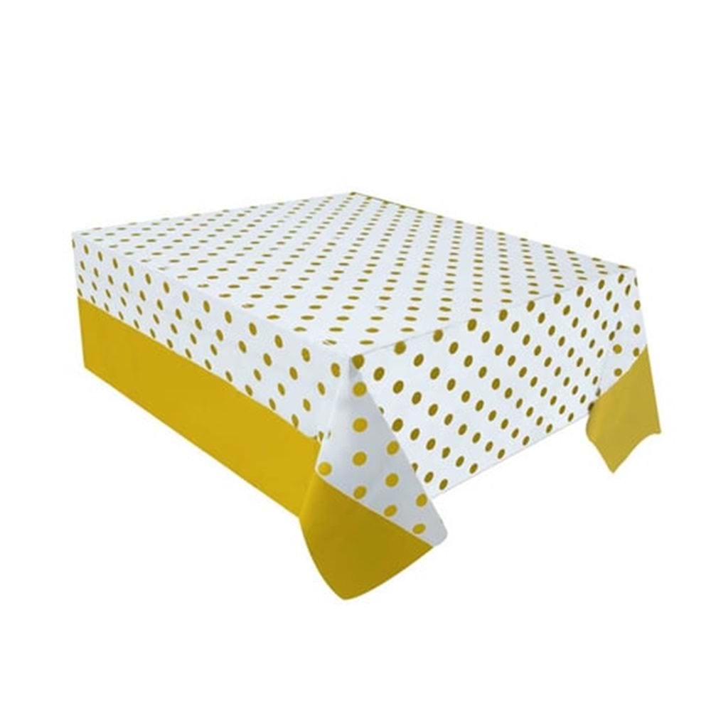 Kikajoy Masa Örtüsü 137x182cm -Puantiyeli Sarı-