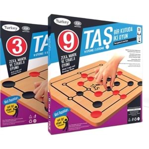 Redka 9 Taş / 3 Taş Akıl, Zeka ve Strateji Oyunu, Kutu Oyunu