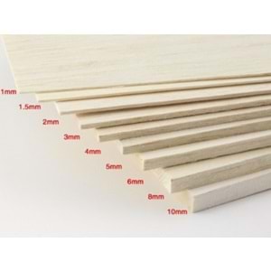 Balsa Levha 4Mm 10Cmx100Cm