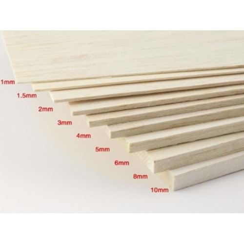 Balsa Levha 5Mm 10Cmx100Cm