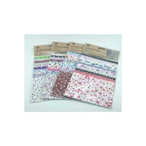 Desenli Yapıskanlı Kumaş Seti 15X10 10 Adet