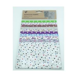 Desenli Yapıskanlı Kumaş Seti 15X10 10 Adet