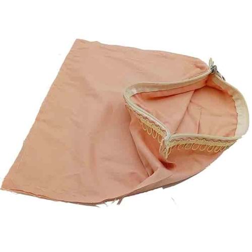 Çanta Aksesuar 38X38 Cm Dikilmiş Fermuarlı Astar Pudra