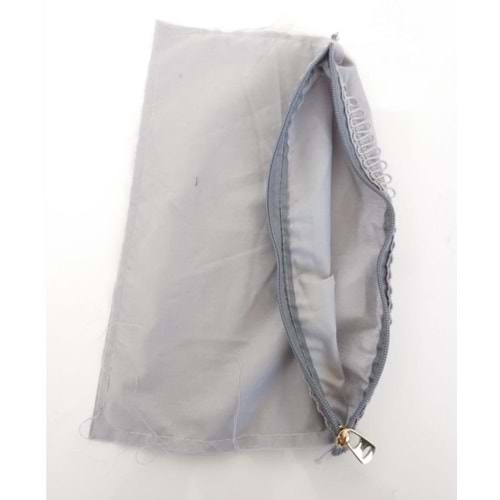 Çanta Aksesuar 20X30 Cm, Dikilmiş Halde, Fermuarlı Astar Gri