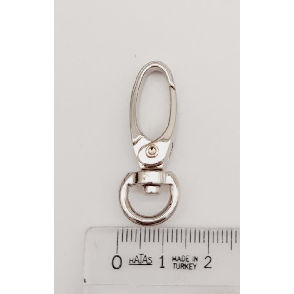 Çanta Aksesuar 1 Cm Gümüş Renk Kanca