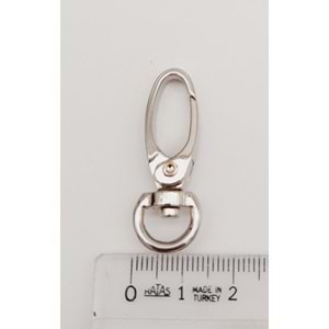 Çanta Aksesuar 1 Cm Gümüş Renk Kanca