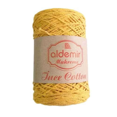 Çanta Aksesuar Aldemir İnce Pamuk Makrome Hardal No:8