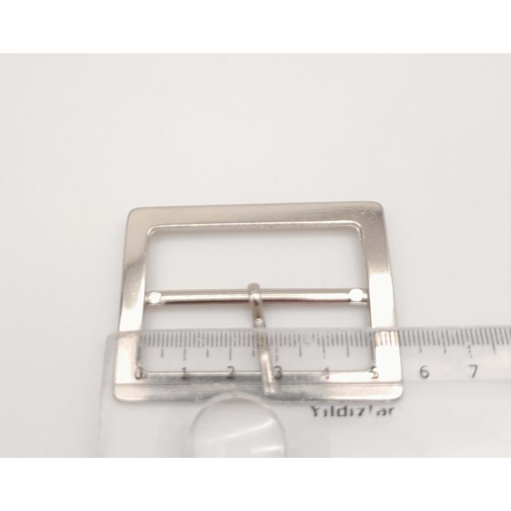 Çanta Aksesuar Gümüş Renk 5 Cm Dikdörtgen Çanta Tokası