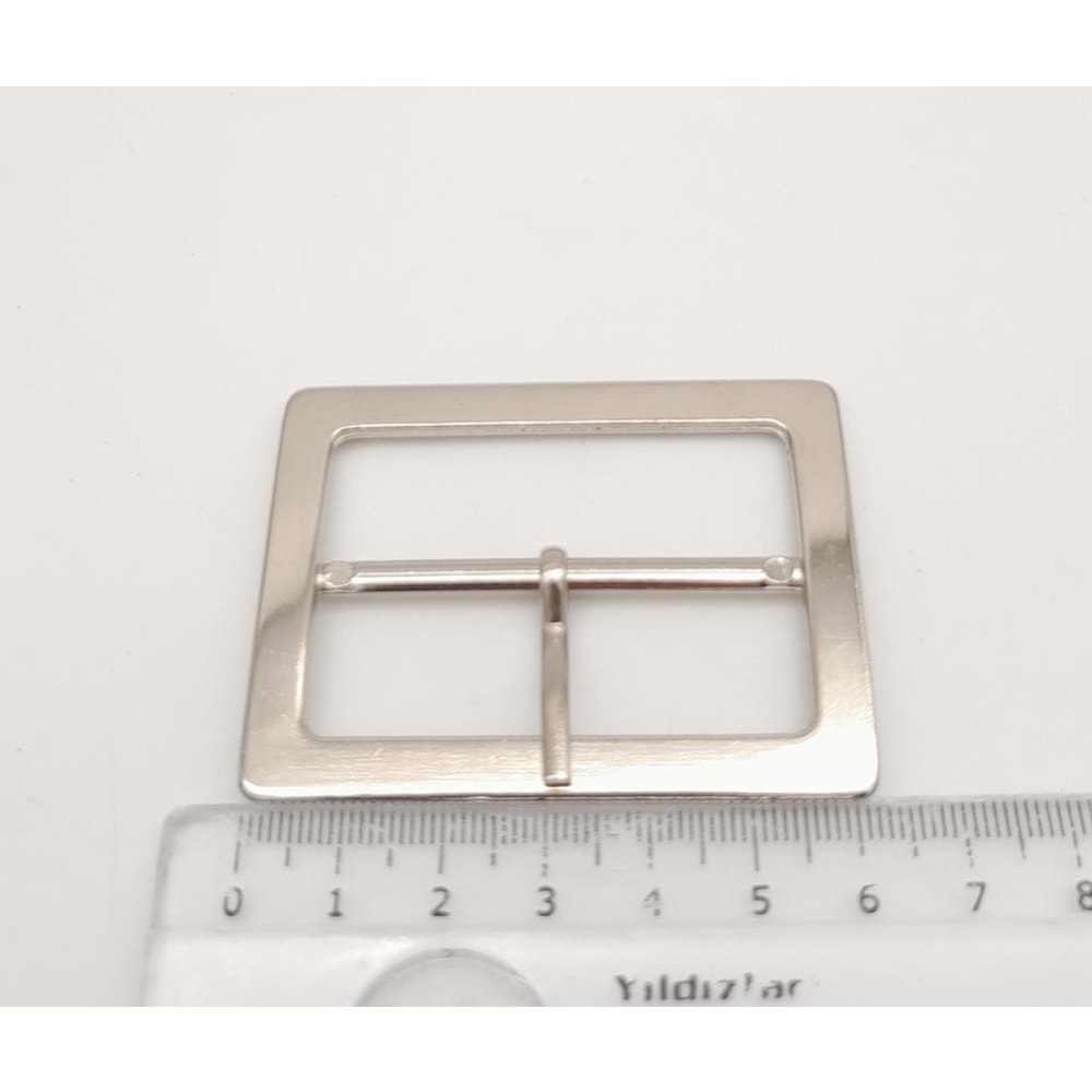 Çanta Aksesuar Gümüş Renk 5 Cm Dikdörtgen Çanta Tokası