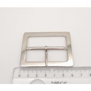 Çanta Aksesuar Gümüş Renk 5 Cm Dikdörtgen Çanta Tokası