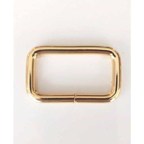 Çanta Aksesuar Dikdörtgen Halka 4 Cm Light Gold