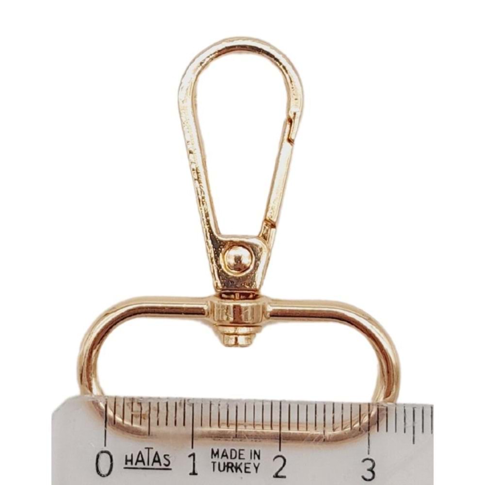 Çanta Aksesuar 3 cm Light Gold Renk No:2 Kanca 1 Adet