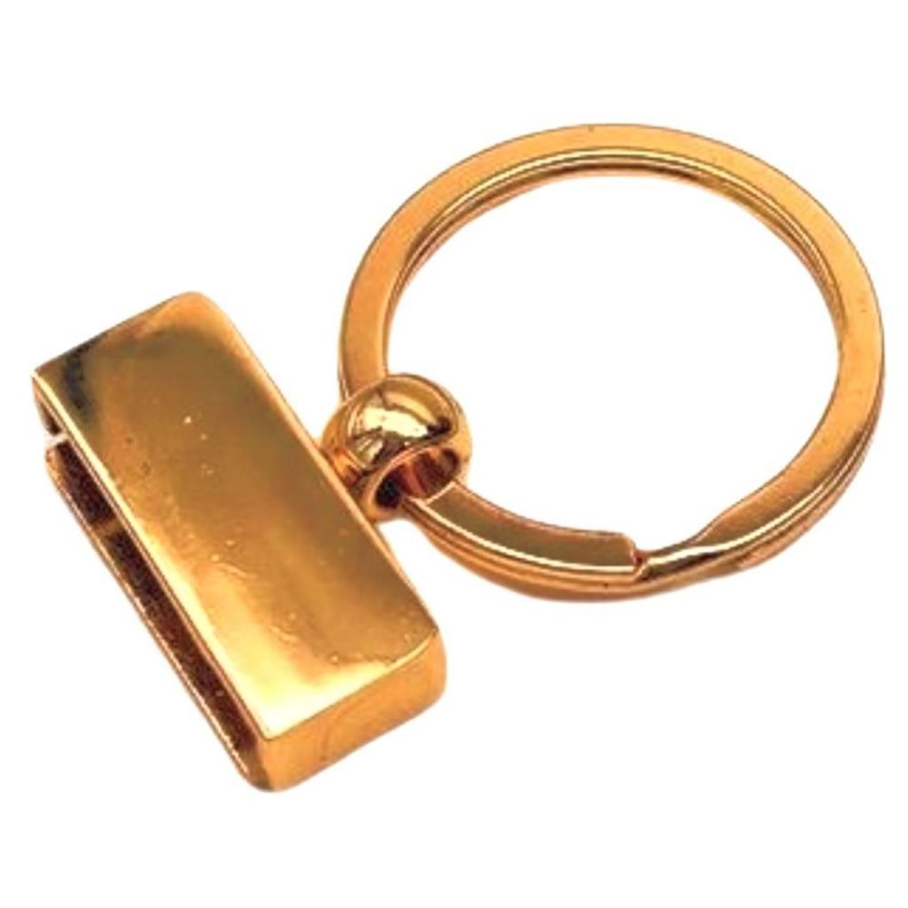 Çanta Aksesuar Vidalı Anahtarlık Aparatı Light Gold Renk