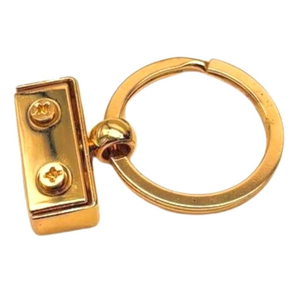 Çanta Aksesuar Vidalı Anahtarlık Aparatı Light Gold Renk