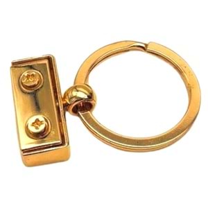 Çanta Aksesuar Vidalı Anahtarlık Aparatı Light Gold Renk