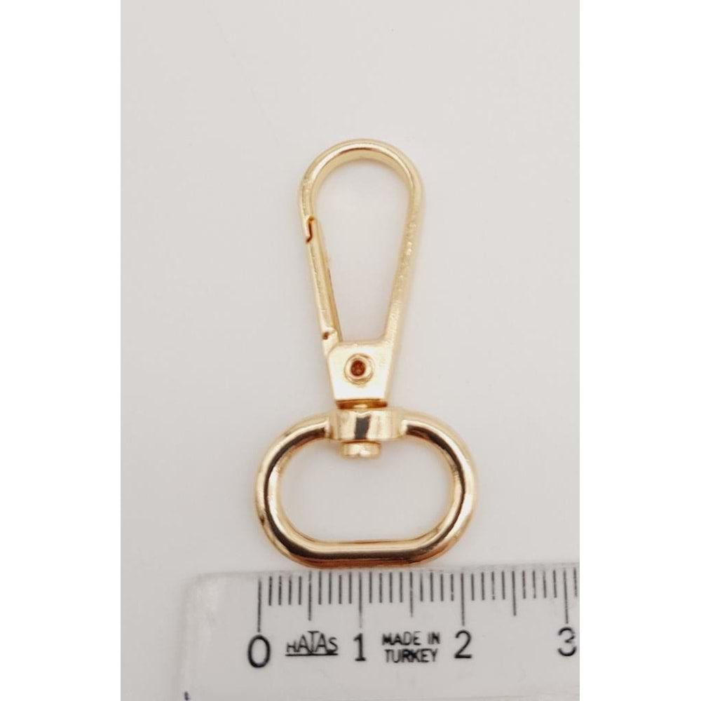Çanta Aksesuar 1.5 Cm Light Gold Renk Kanca 1 Adet