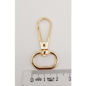 Çanta Aksesuar 1.5 Cm Light Gold Renk Kanca 1 Adet