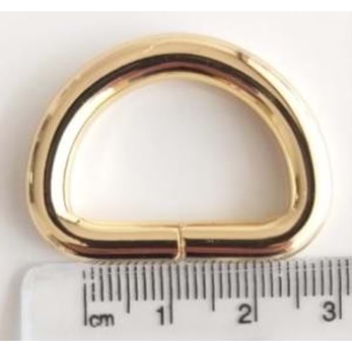 Çanta Aksesuar D Halka 2.5 Cm Light Gold