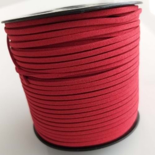 Çanta Aksesuar Nubuk Deri İp (Kırmızı) No:1