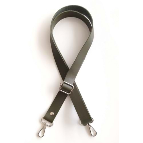 Çanta Aksesuar Suni Deri Ayarlı Çanta Sapı 120X2.4 Cm Haki