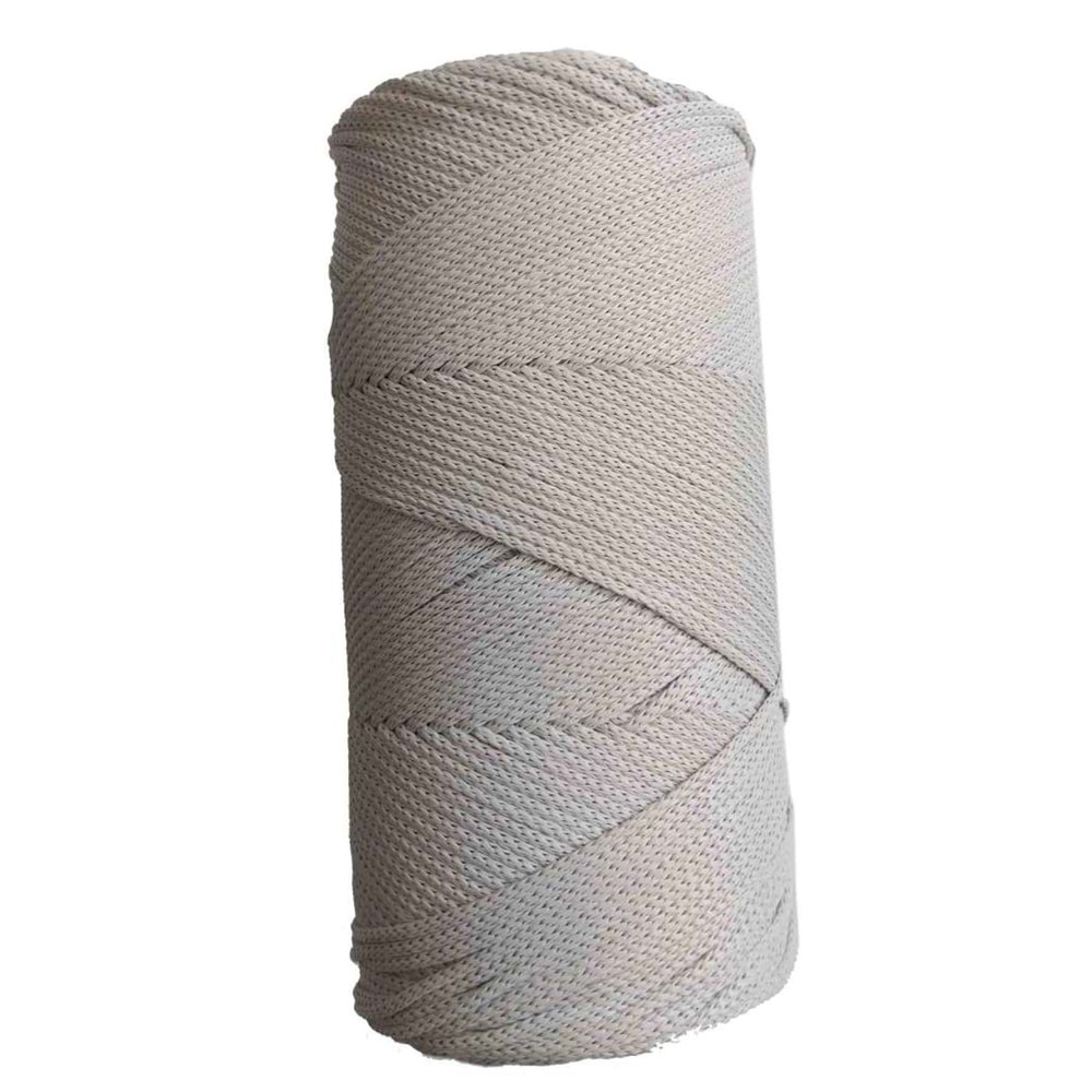 Çanta Aksesuar Angel Pp Makrome İp Mat Açık Gri No:19