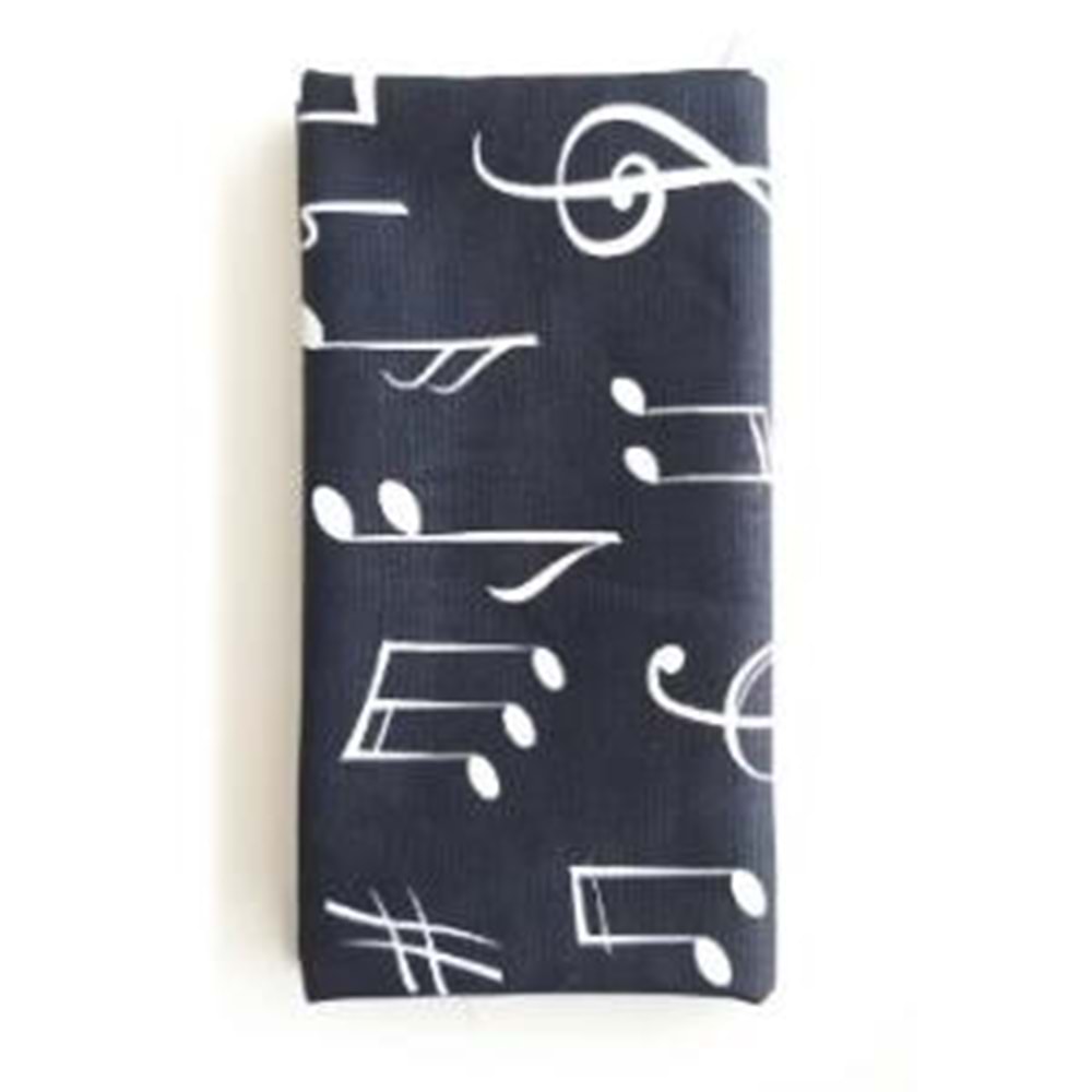 Çanta Aksesuar 90X50 Cm Duck Kumaş Astarlık Nota Desen