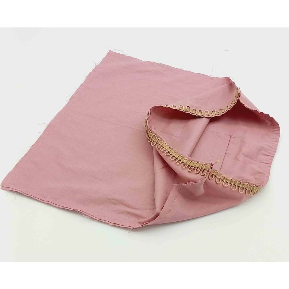 Çanta Aksesuar 38X38 Cm Fermuarsız Dikilmiş Astar Açık Gül Kurusu