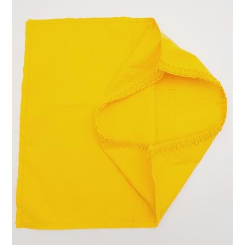 Çanta Aksesuar 38x38 cm Fermuarsız Dikilmiş Astar Sarı
