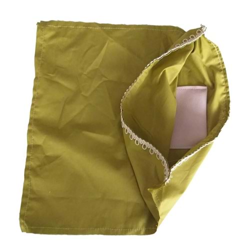 Çanta Aksesuar Fermuarsız 38X38 Cm Dikilmiş Astar Fıstık Yeşili