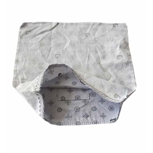 Çanta Aksesuar Fermuarsız 38X38 Cm Dikilmiş Astar Açık Gri Pc Desen