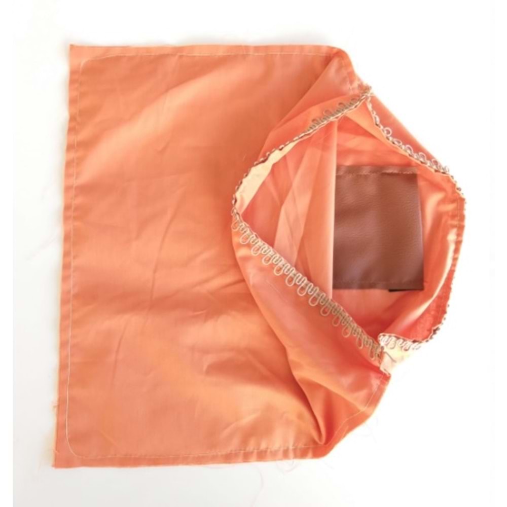 Çanta Aksesuar Fermuarsız 38X38 Cm Dikilmiş Astar Taba