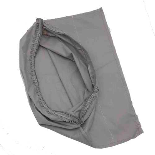 Çanta Aksesuar Gri Renk 45X45 Cm, Dikilmiş Halde, Fermuarlı Astar