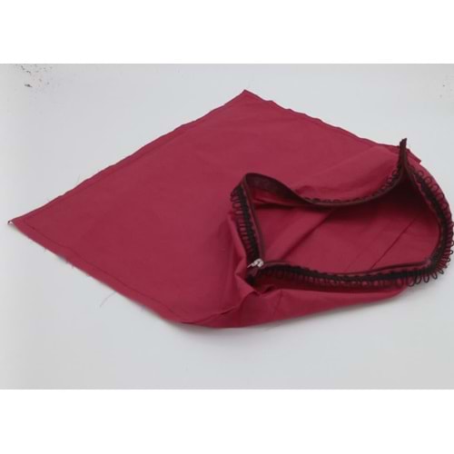 Çanta Aksesuar 45X45 Cm Dikilmiş Fermuarlı Astar Bordo