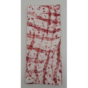 Çanta Aksesuar 120X50 Cm Bordo Şerit Desen Pamuklu Astarlık Kumaş No:14